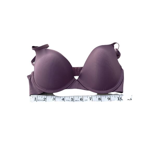 Vince Camuto purple bra size 36B demi underwire padded - Picture 3 of 7